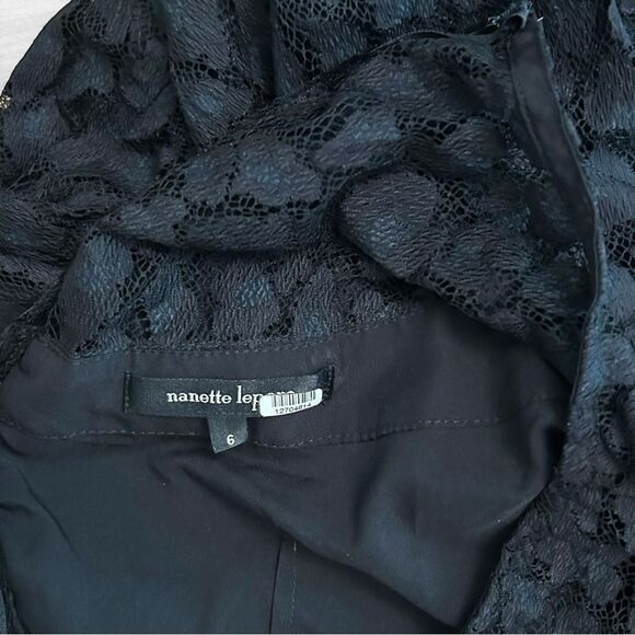 Nanette Lepore Leopard Lace Top Size 6 - Picture 8 of 10
